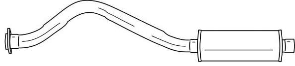 Глушитель выхлопных газов конечный