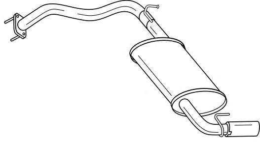 Глушитель выхлопных газов конечный