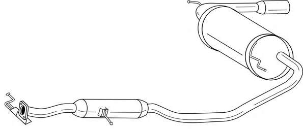 Глушитель выхлопных газов конечный