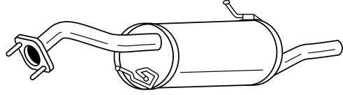Глушитель выхлопных газов конечный