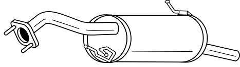 Глушитель выхлопных газов конечный