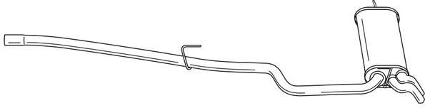 Глушитель выхлопных газов конечный