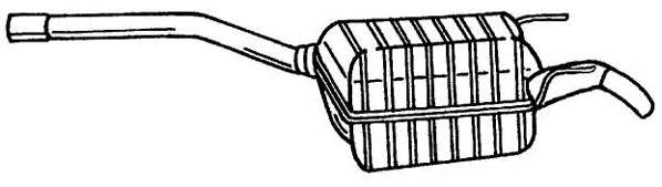 Глушитель выхлопных газов конечный