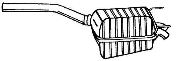 Глушитель выхлопных газов конечный