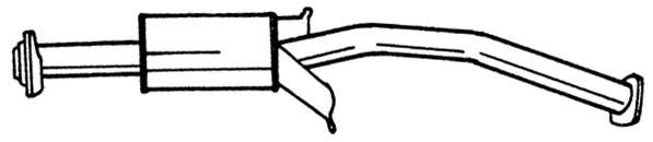 Средний глушитель выхлопных газов