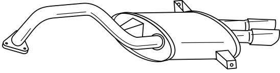 Глушитель выхлопных газов конечный