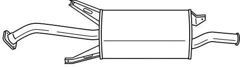 Глушитель выхлопных газов конечный