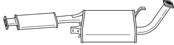 Глушитель выхлопных газов конечный