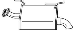 Глушитель выхлопных газов конечный