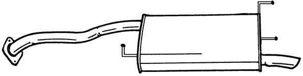 Глушитель выхлопных газов конечный