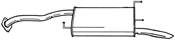 Глушитель выхлопных газов конечный