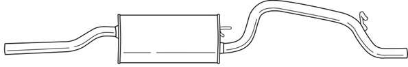 Глушитель выхлопных газов конечный