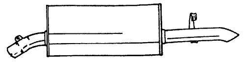 Глушитель выхлопных газов конечный