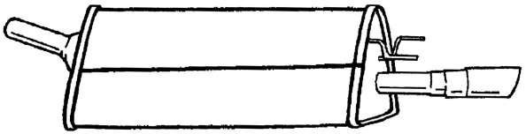 Глушитель выхлопных газов конечный