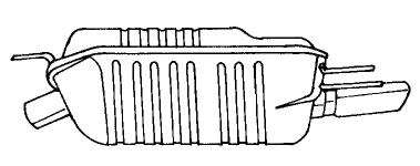 Глушитель выхлопных газов конечный
