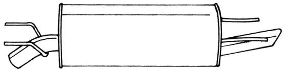 Глушитель выхлопных газов конечный