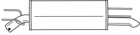 Глушитель выхлопных газов конечный