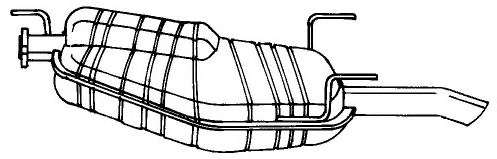 Глушитель выхлопных газов конечный