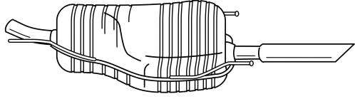 Глушитель выхлопных газов конечный