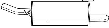 Глушитель выхлопных газов конечный