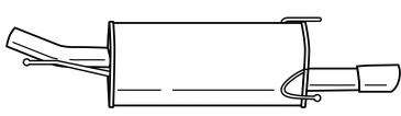 Глушитель выхлопных газов конечный