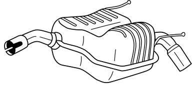 Глушитель выхлопных газов конечный