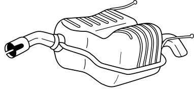 Глушитель выхлопных газов конечный