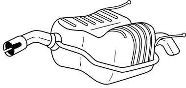 Глушитель выхлопных газов конечный