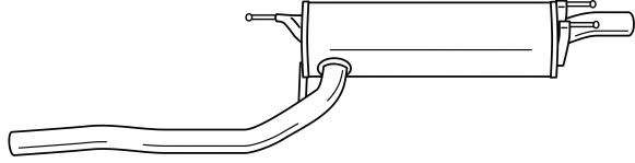 Глушитель выхлопных газов конечный