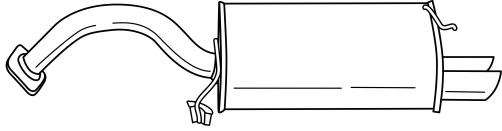 Глушитель выхлопных газов конечный