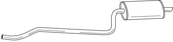 Глушитель выхлопных газов конечный