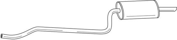 Глушитель выхлопных газов конечный