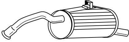 Глушитель выхлопных газов конечный