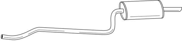 Глушитель выхлопных газов конечный