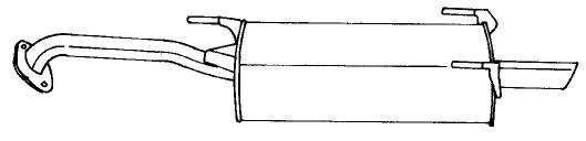 Глушитель выхлопных газов конечный
