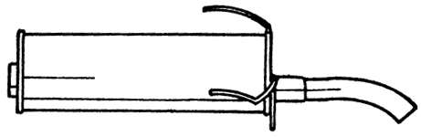 Глушитель выхлопных газов конечный