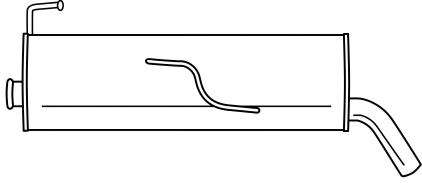 Глушитель выхлопных газов конечный