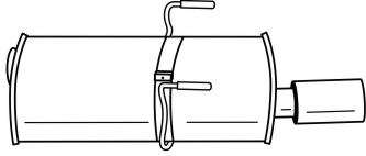 Глушитель выхлопных газов конечный