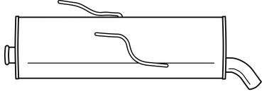 Глушитель выхлопных газов конечный
