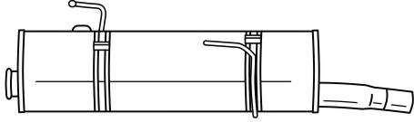 Глушитель выхлопных газов конечный
