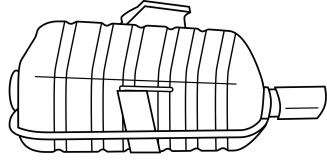Глушитель выхлопных газов конечный