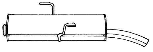 Глушитель выхлопных газов конечный