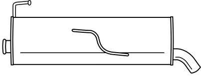 Глушитель выхлопных газов конечный