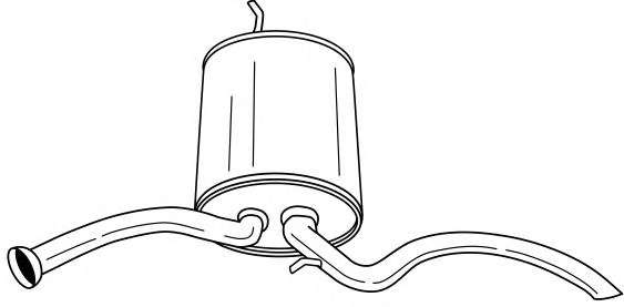 Глушитель выхлопных газов конечный