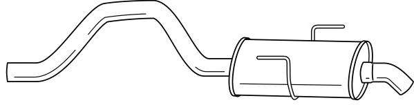 Глушитель выхлопных газов конечный