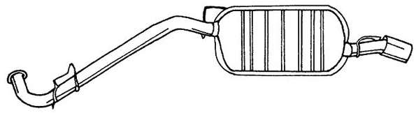 Глушитель выхлопных газов конечный