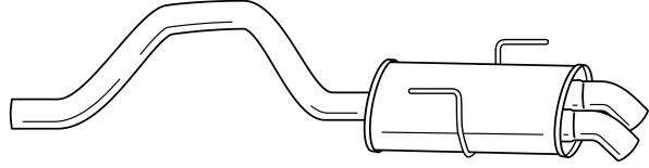 Глушитель выхлопных газов конечный