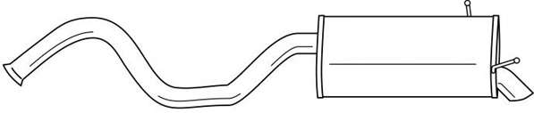 Глушитель выхлопных газов конечный
