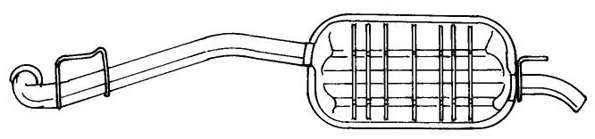 Глушитель выхлопных газов конечный