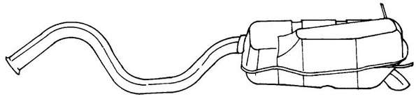 Глушитель выхлопных газов конечный